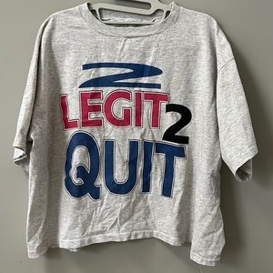 VINTAGE MC Hammer crop t-shirt